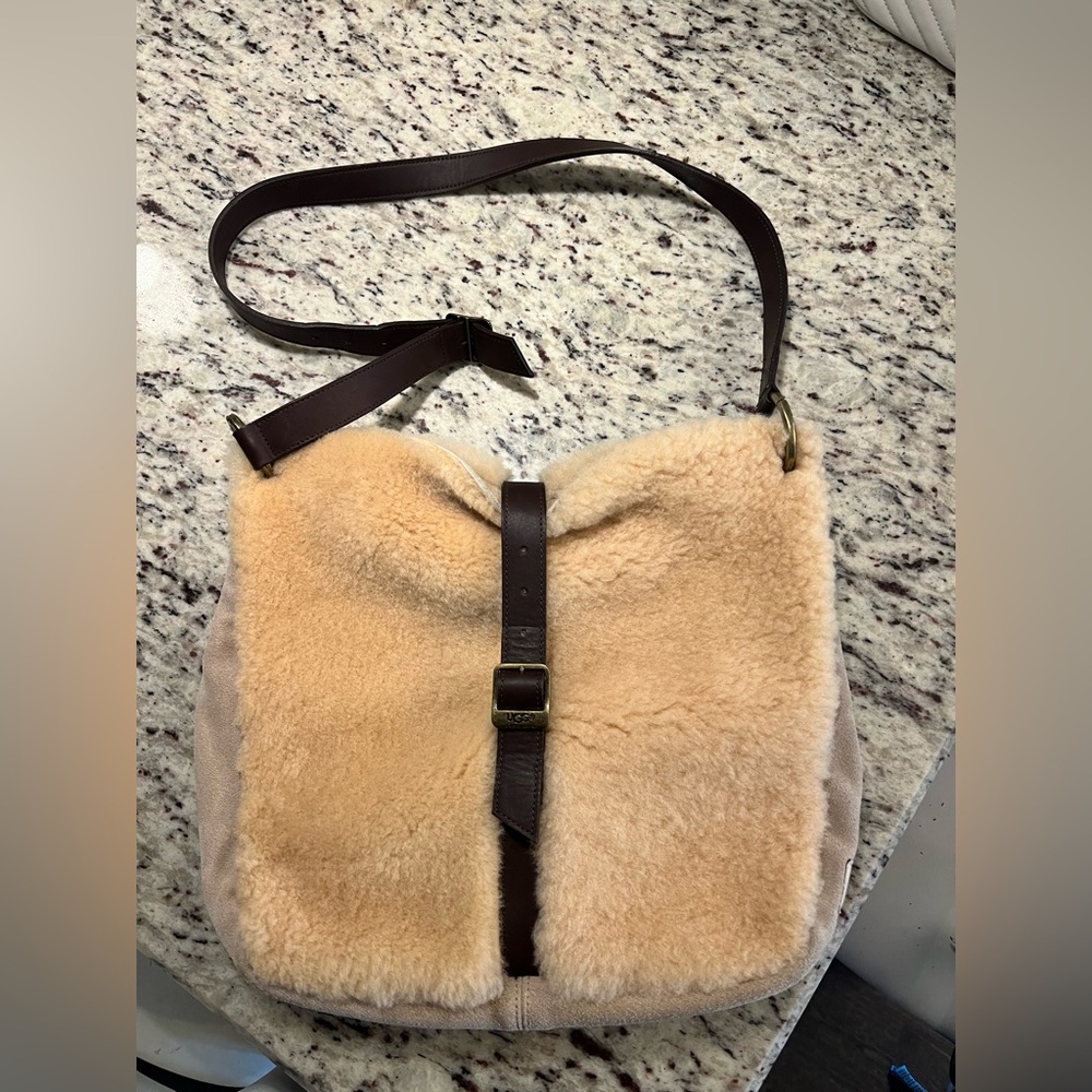 UGG Tan and Brown Crossbody Bag